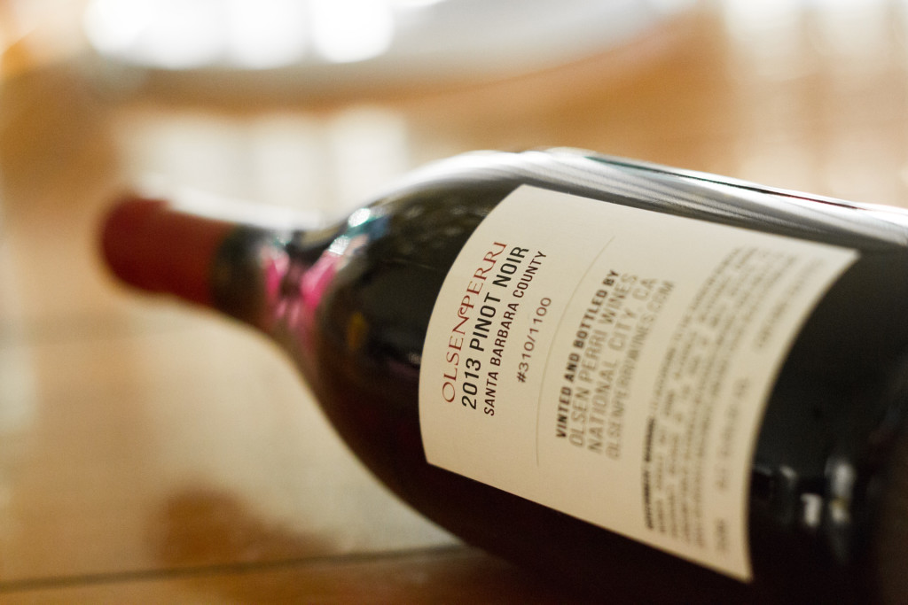 Olsen Perri Wines Back Label